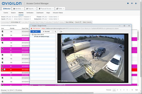 Alarm Management and Video Interface
